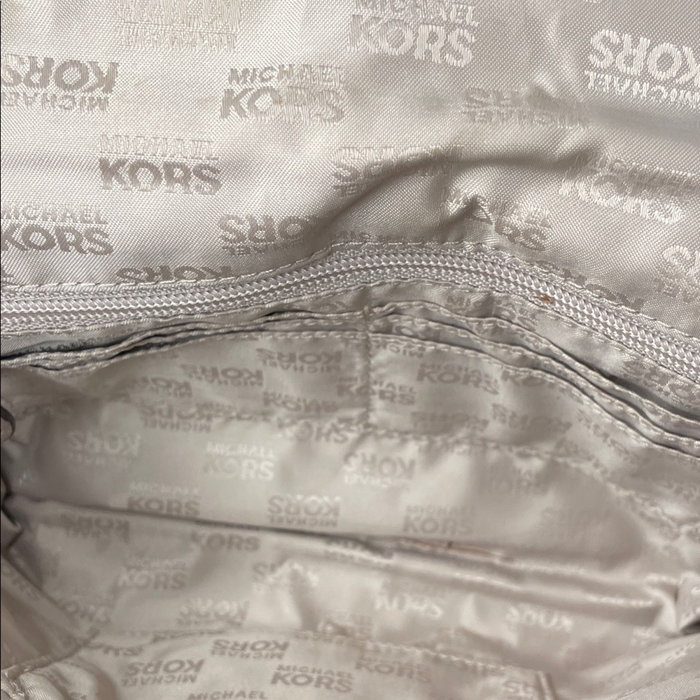 Michael Kors Taupe Leather Shoulder Bag - Picture 9 of 10